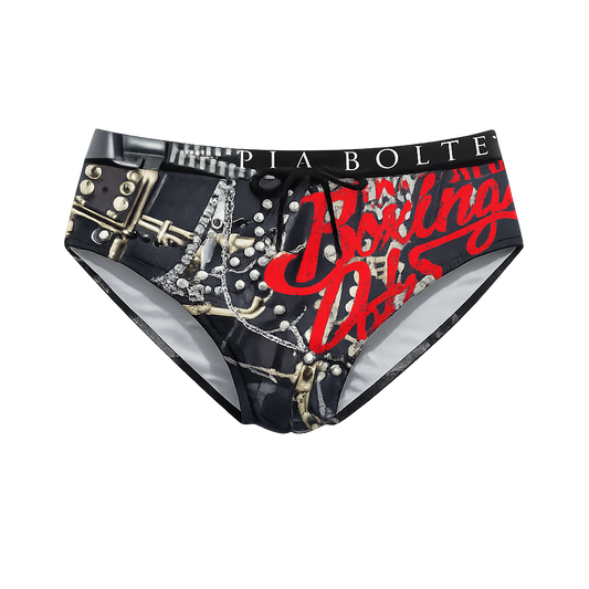PIA BOLTE® Swim Badehose – Chain Graphic Statement Fit