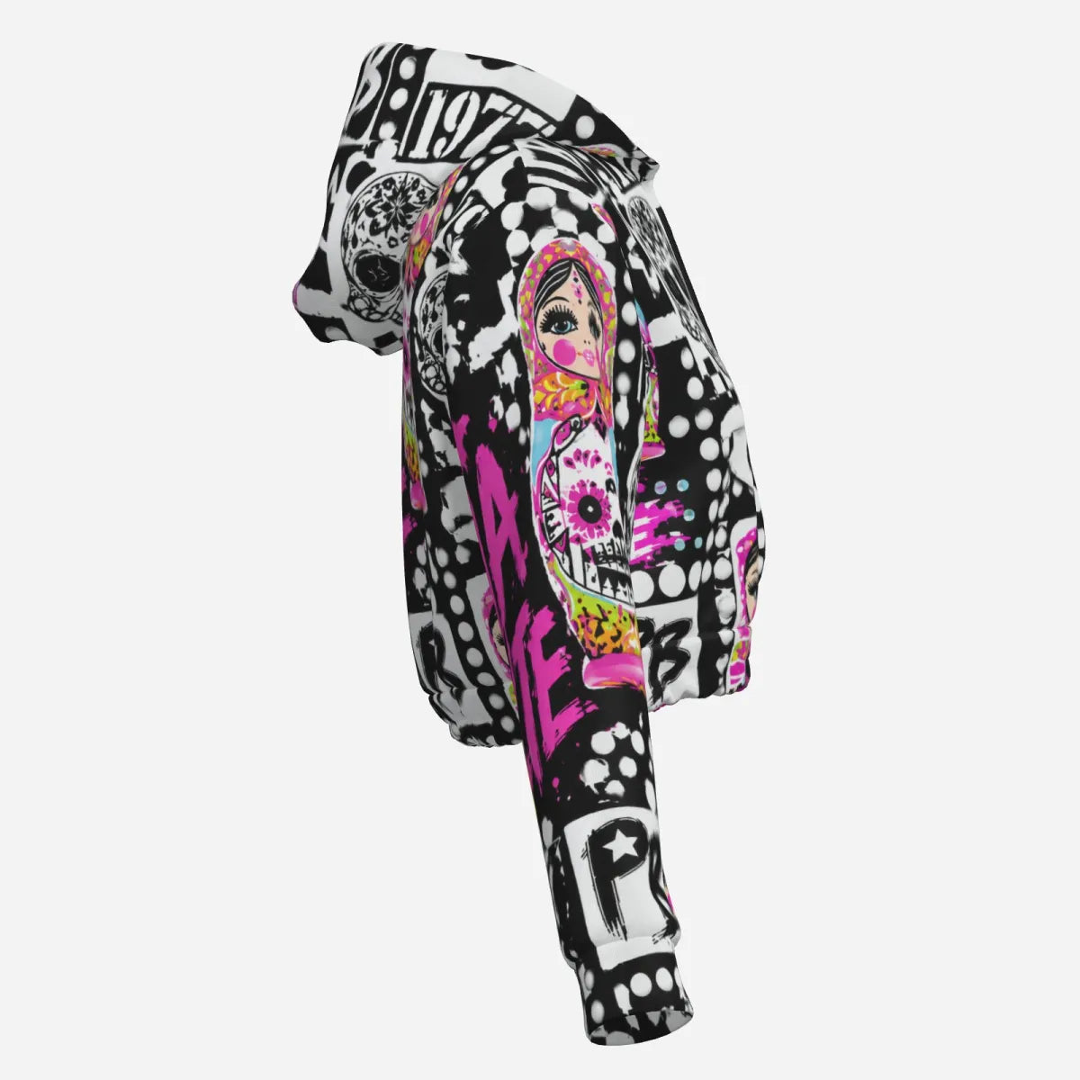 PIA BOLTE® Crop Hoodie SUGAR SKULL FIESTA - PIA BOLTE® COUTURE