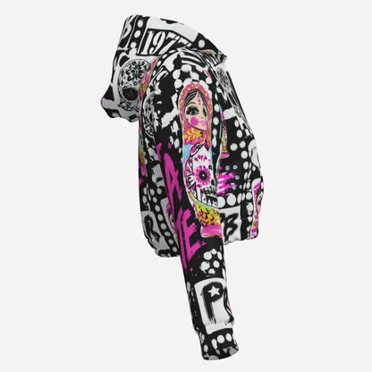 PIA BOLTE® Crop Hoodie SUGAR SKULL FIESTA - PIA BOLTE® COUTURE