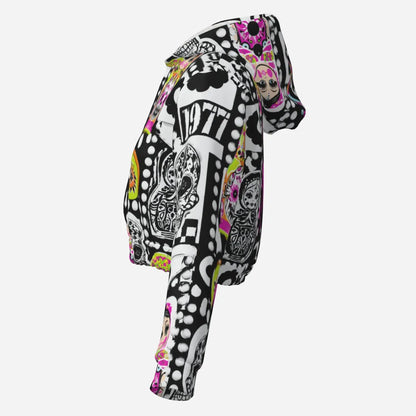 PIA BOLTE® Crop Hoodie SUGAR SKULL FIESTA - PIA BOLTE® COUTURE