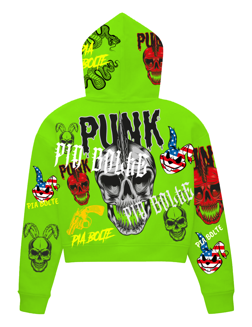 CROP neon GREEN