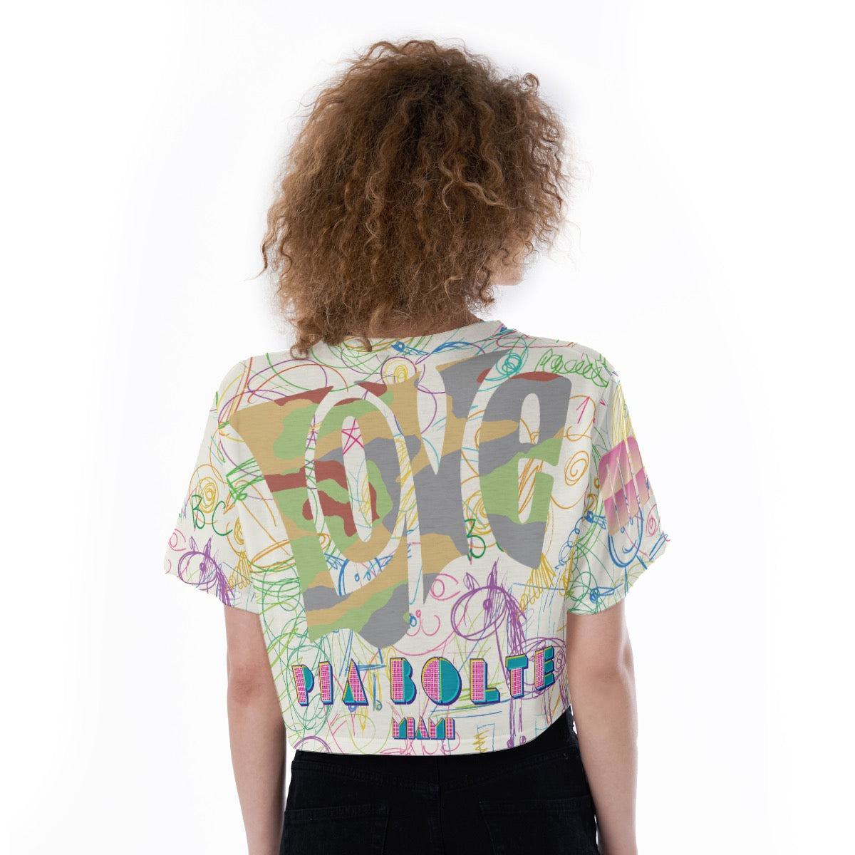 Cropped T-Shirt children painting ᴸᴵᴹᴵᵀᴱᴰ