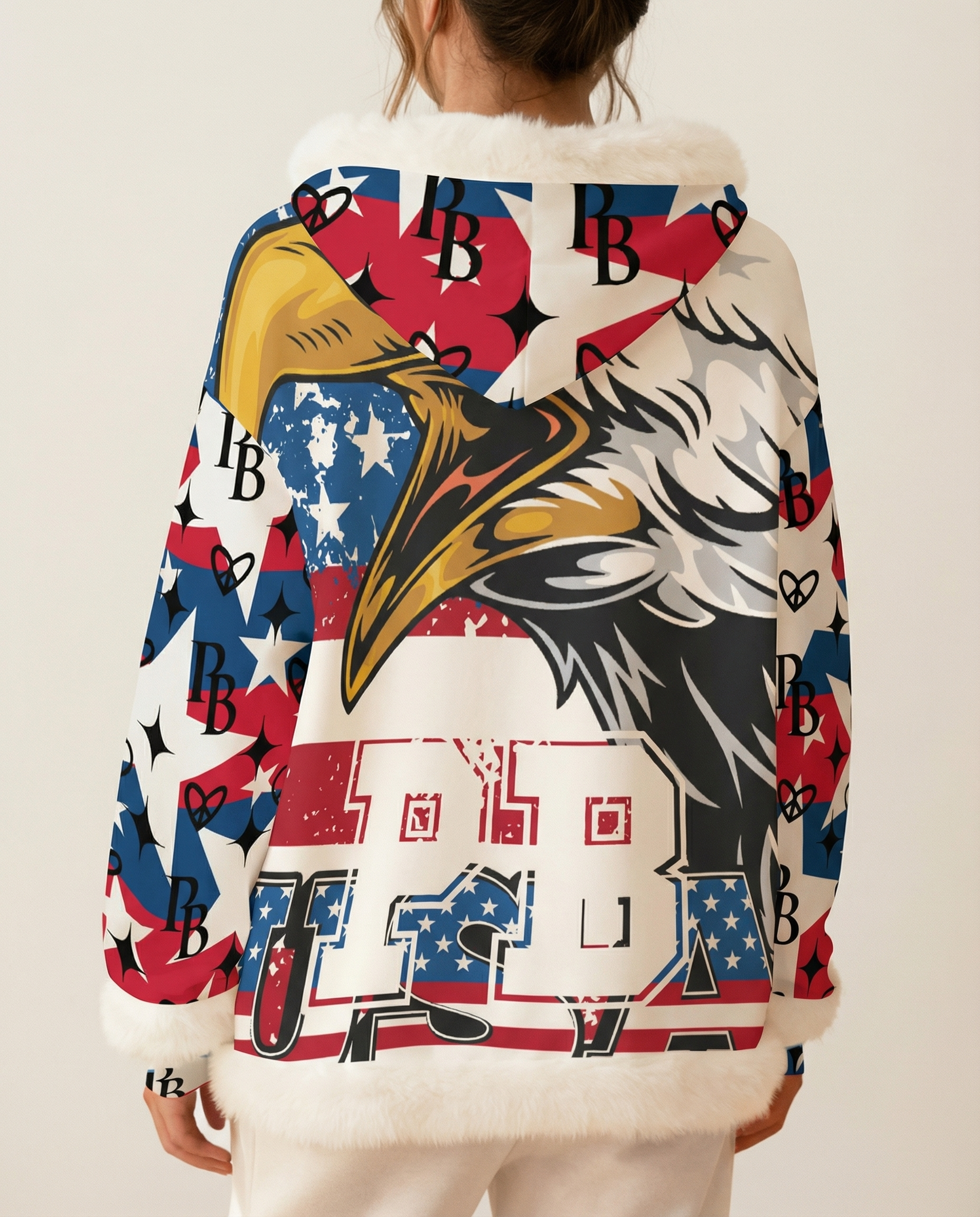 PIA BOLTE® Winter Hoodie – NYC Stars Angel Edition Cozy Glam - PIA BOLTE® COUTURE