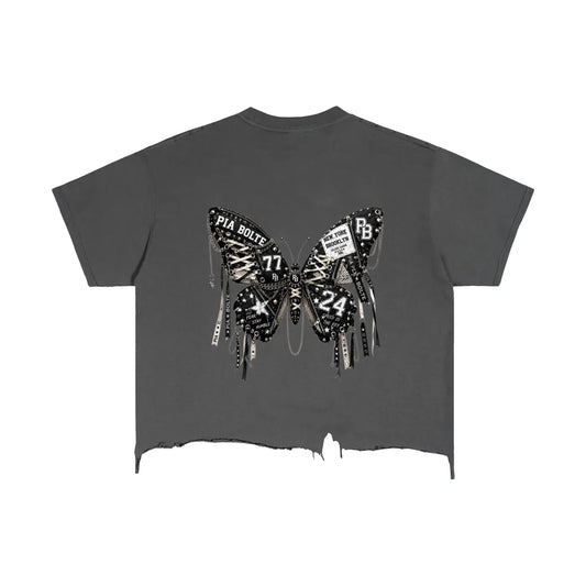 PIA BOLTE Tee DARK BUTTERFLY BUNNY NEW YORK