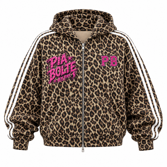 PIA BOLTE® ROCKSTAR LEOPARD FULL ZIP HOODIE