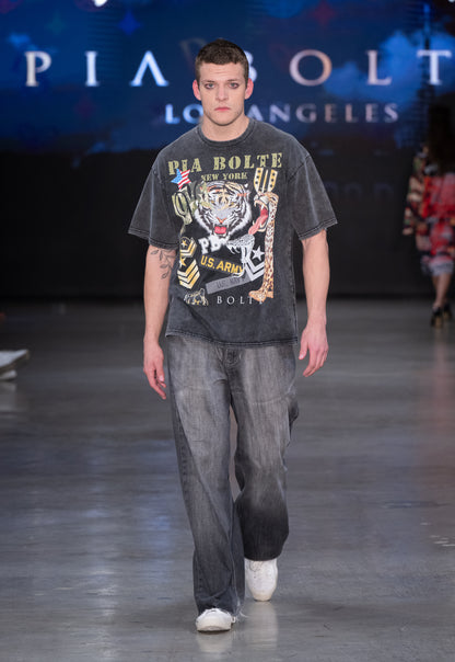 Oversize T-Shirt tiger snake U.S. Army ᴸᴵᴹᴵᵀᴱᴰ