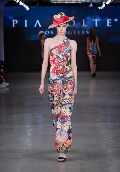 PIA BOLTE® One-Shoulder Bodysuit or Swimsuit - Peace and Love in Hawaii