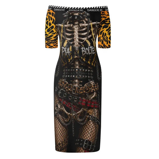 PIA BOLTE® Danger Skeleton Leo Dress