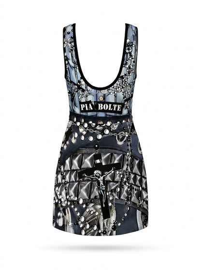 PIA BOLTE® Dress – Denim Chains