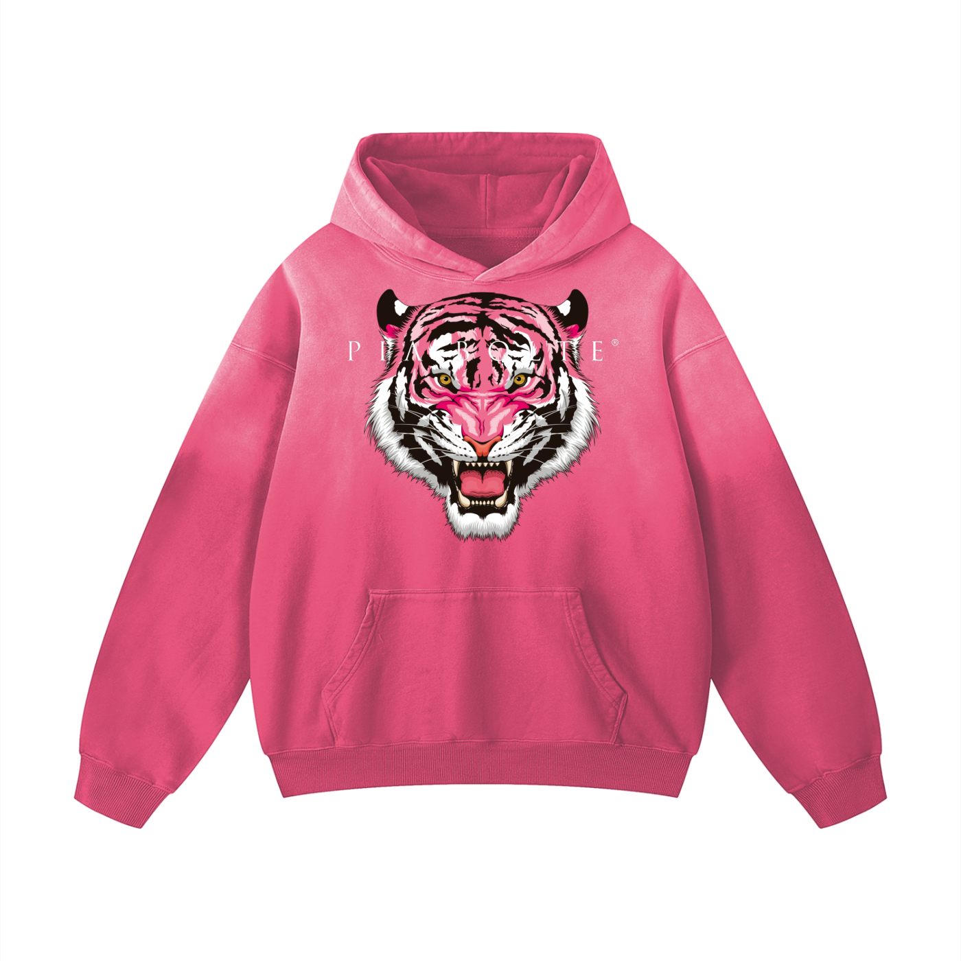Hoodie winter LION pink
