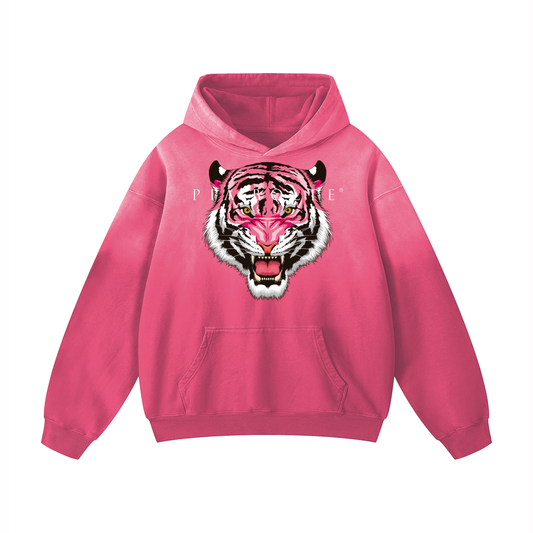 Hoodie winter LION pink