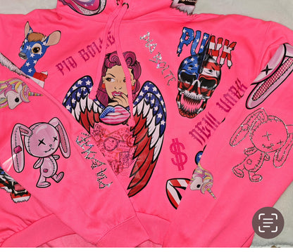 CROP neon pink Angel NYC - PIA BOLTE® COUTURE