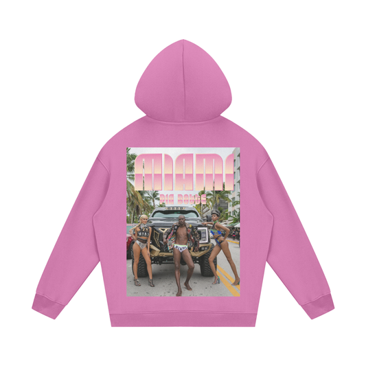 Fleece Hoodie Miami surfer ᴸᴵᴹᴵᵀᴱᴰ