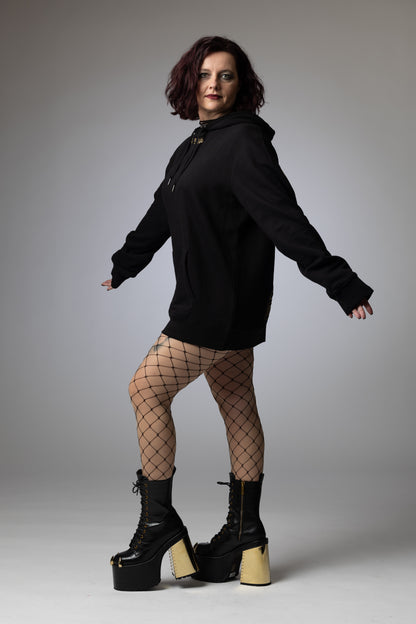 Hoodie LA black gold or silver