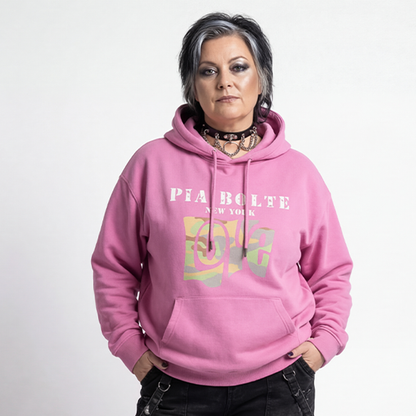 PIA BOLTE® Hoodie - pink LOVE chief indiana skull (unisex)
