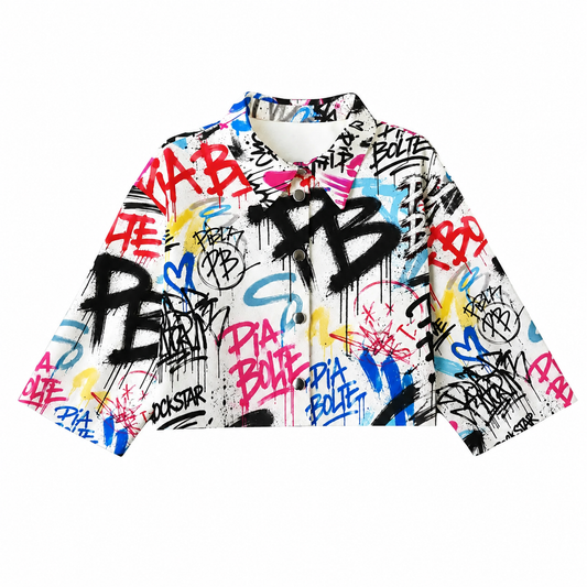 PIA BOLTE® Graffiti PB Cropped Blusen Jacket
