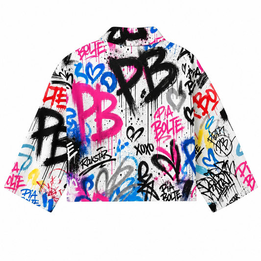 PIA BOLTE® Graffiti PB Cropped Blusen Jacket