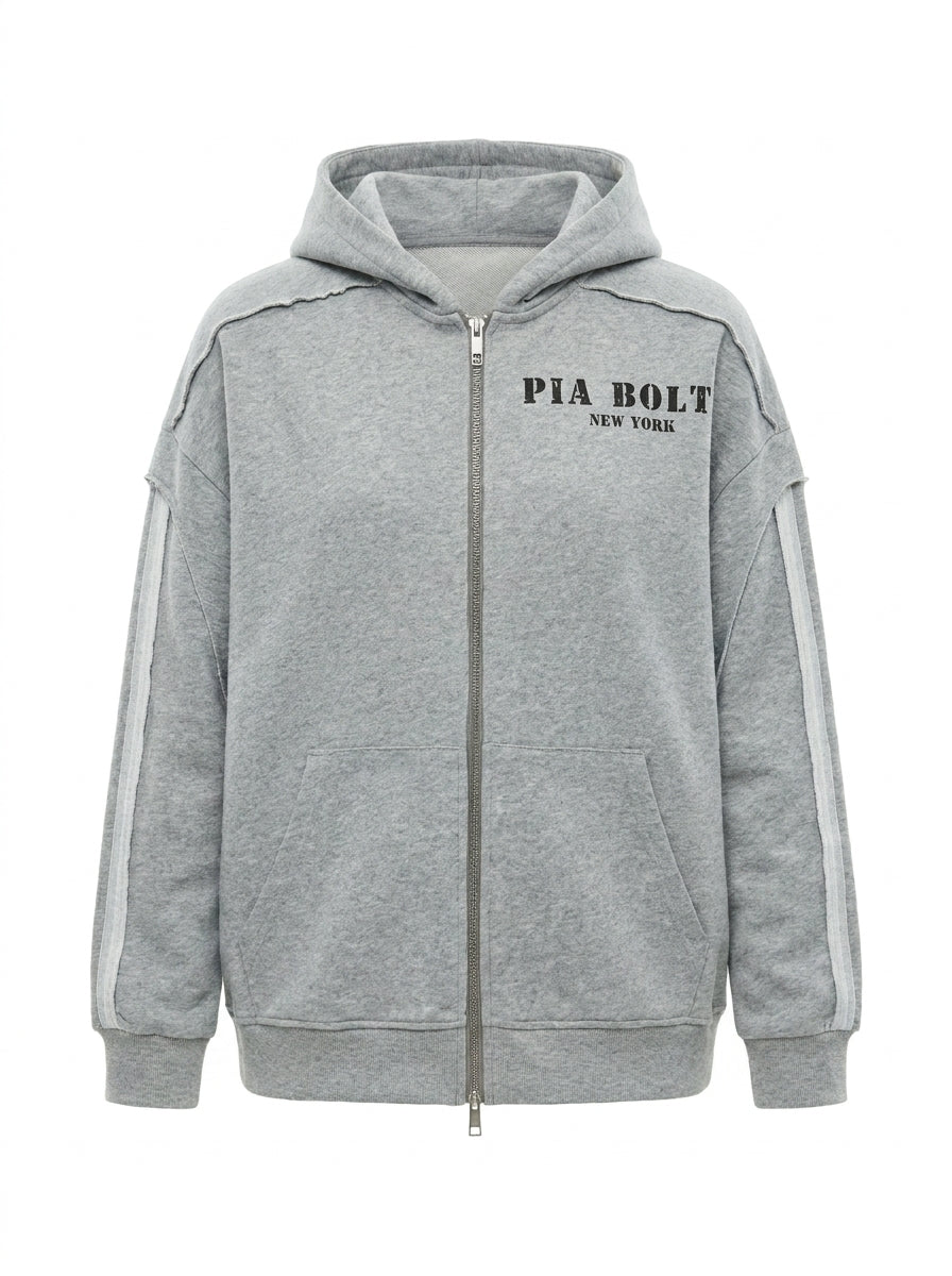 PIA BOLTE® Hoodie - Grey Retro Label