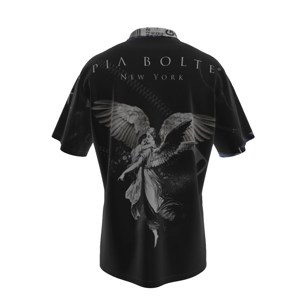 Hawaiian Shirt  Men skullbunny angels black ᴸᴵᴹᴵᵀᴱᴰ