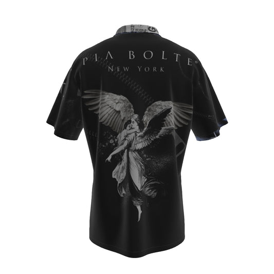 Hawaiian Shirt  Men skullbunny angels black ᴸᴵᴹᴵᵀᴱᴰ