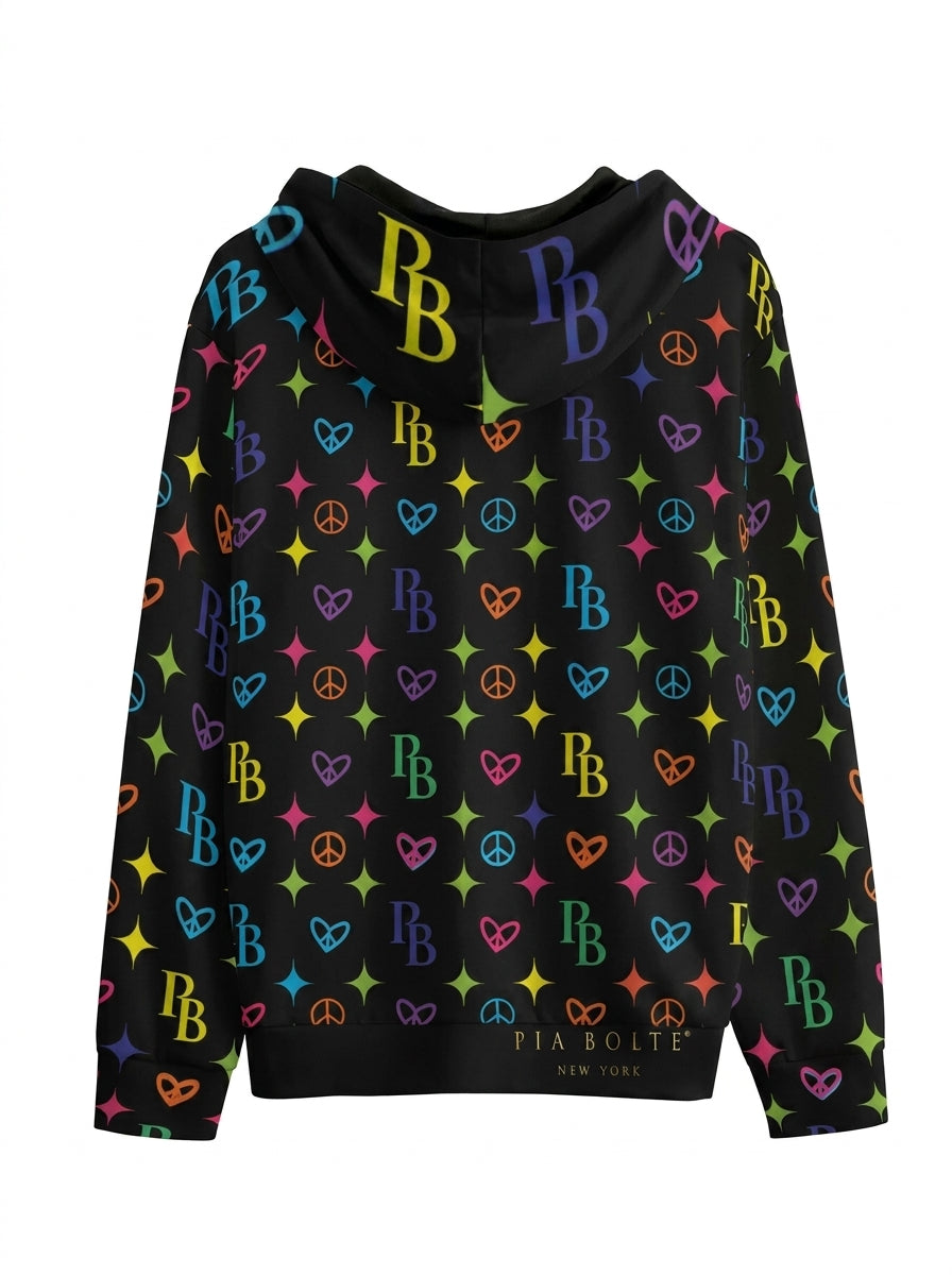 PIA BOLTE® Hoodie - Colourful Hologram - PIA BOLTE® COUTURE