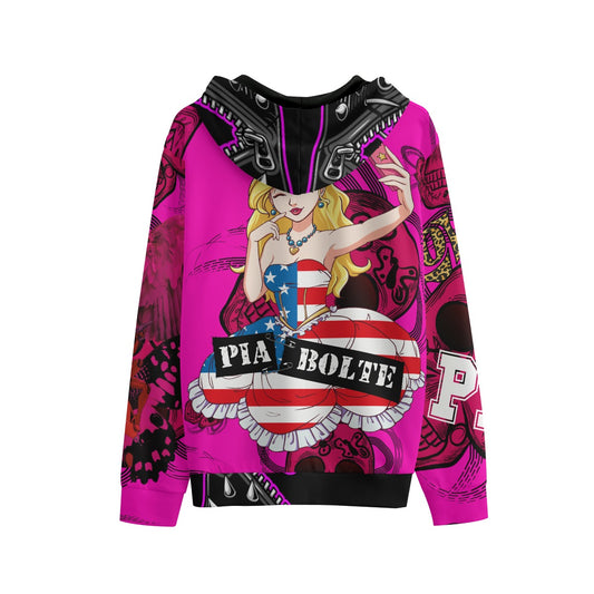 Hoodie Delft Pink Skully ᴸᴵᴹᴵᵀᴱᴰ