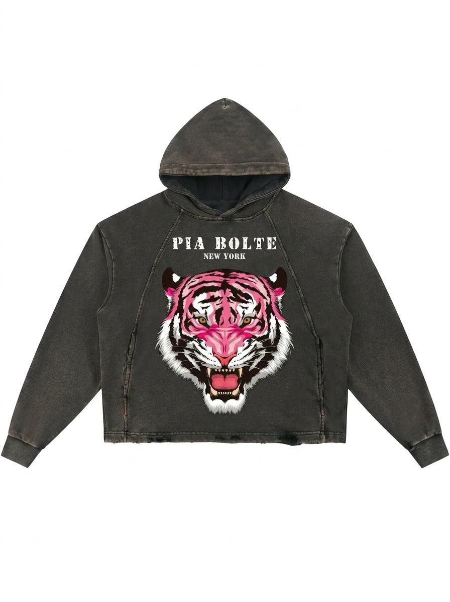 PIA BOLTE® Hoodie - Pink Tiger
