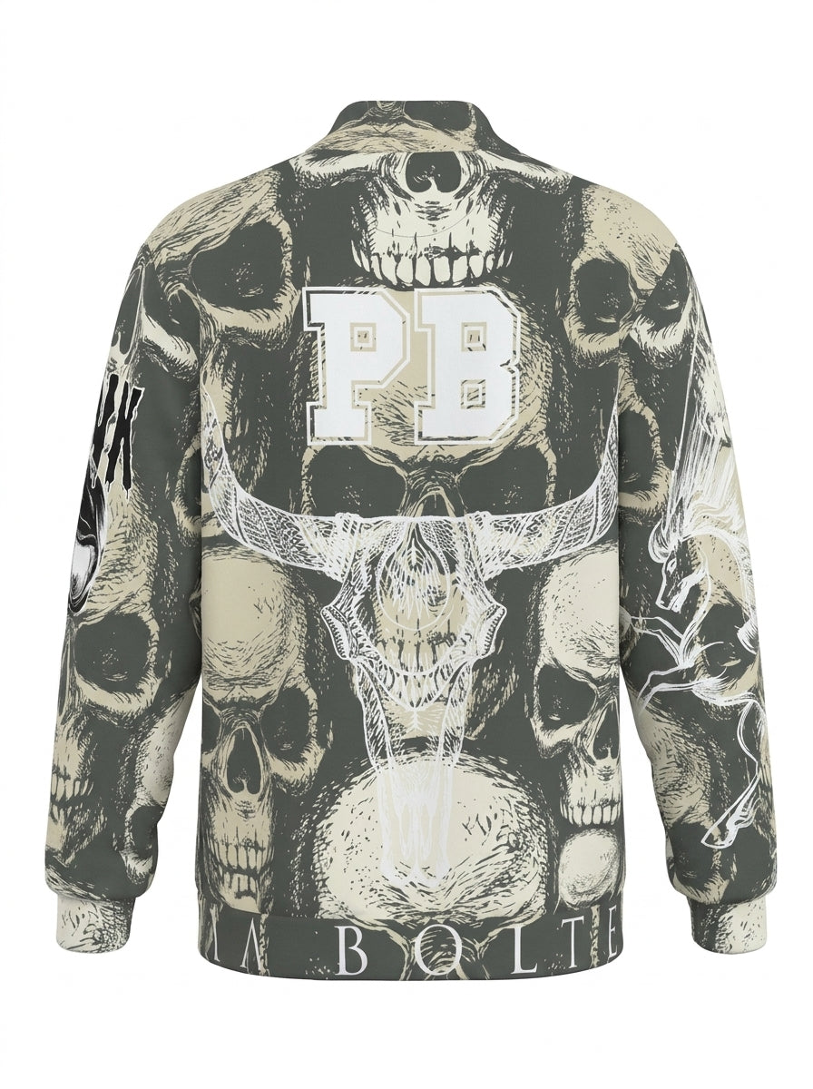 PIA BOLTE® Hoodie - Skull black/white - PIA BOLTE® COUTURE
