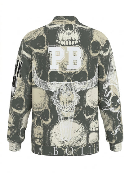 PIA BOLTE® Hoodie - Skull black/white - PIA BOLTE® COUTURE