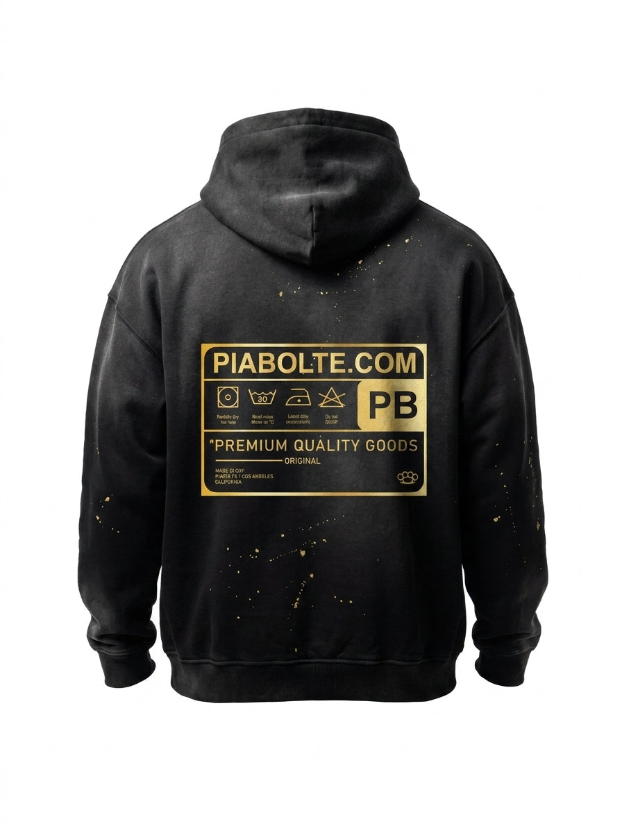 PIA BOLTE® HOODIE – Gold Noir Cowgirl
