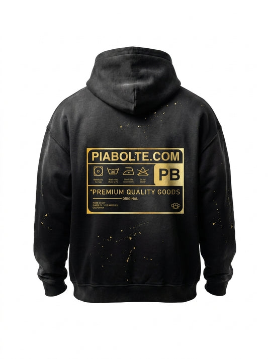 PIA BOLTE® HOODIE – Gold Noir Cowgirl