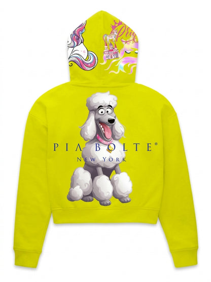 Hoodie CROP UNICORN & Dog - PIA BOLTE® COUTURE
