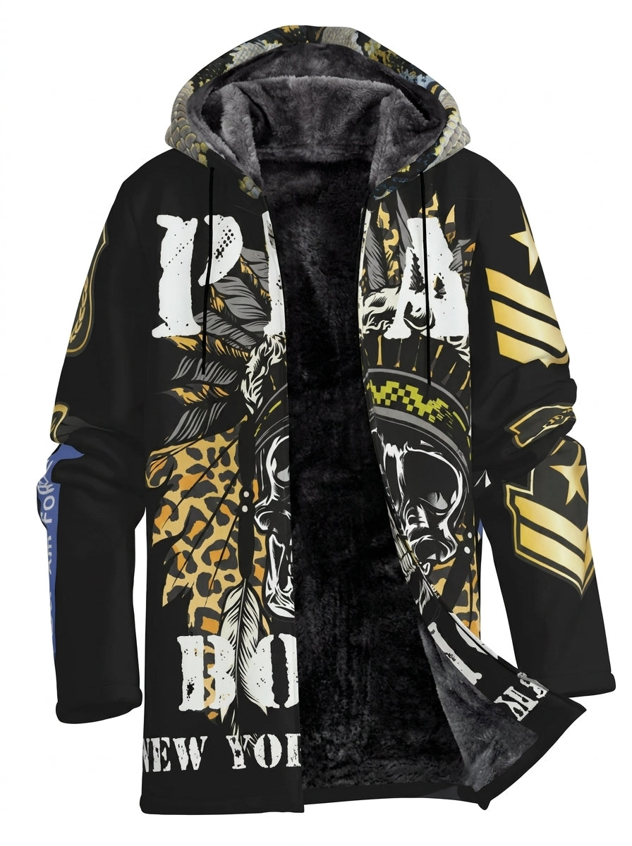 Hoodie Jacket black Skull Indianer - PIA BOLTE® COUTURE
