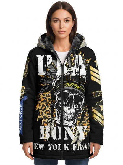 Hoodie Jacket black Skull Indianer - PIA BOLTE® COUTURE