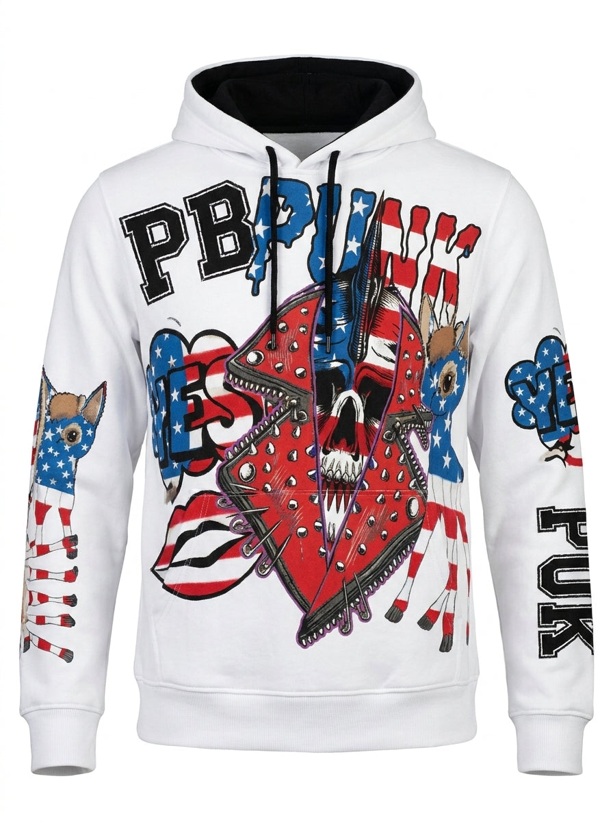 PIA BOLTE® Hoodie white party - PIA BOLTE® COUTURE