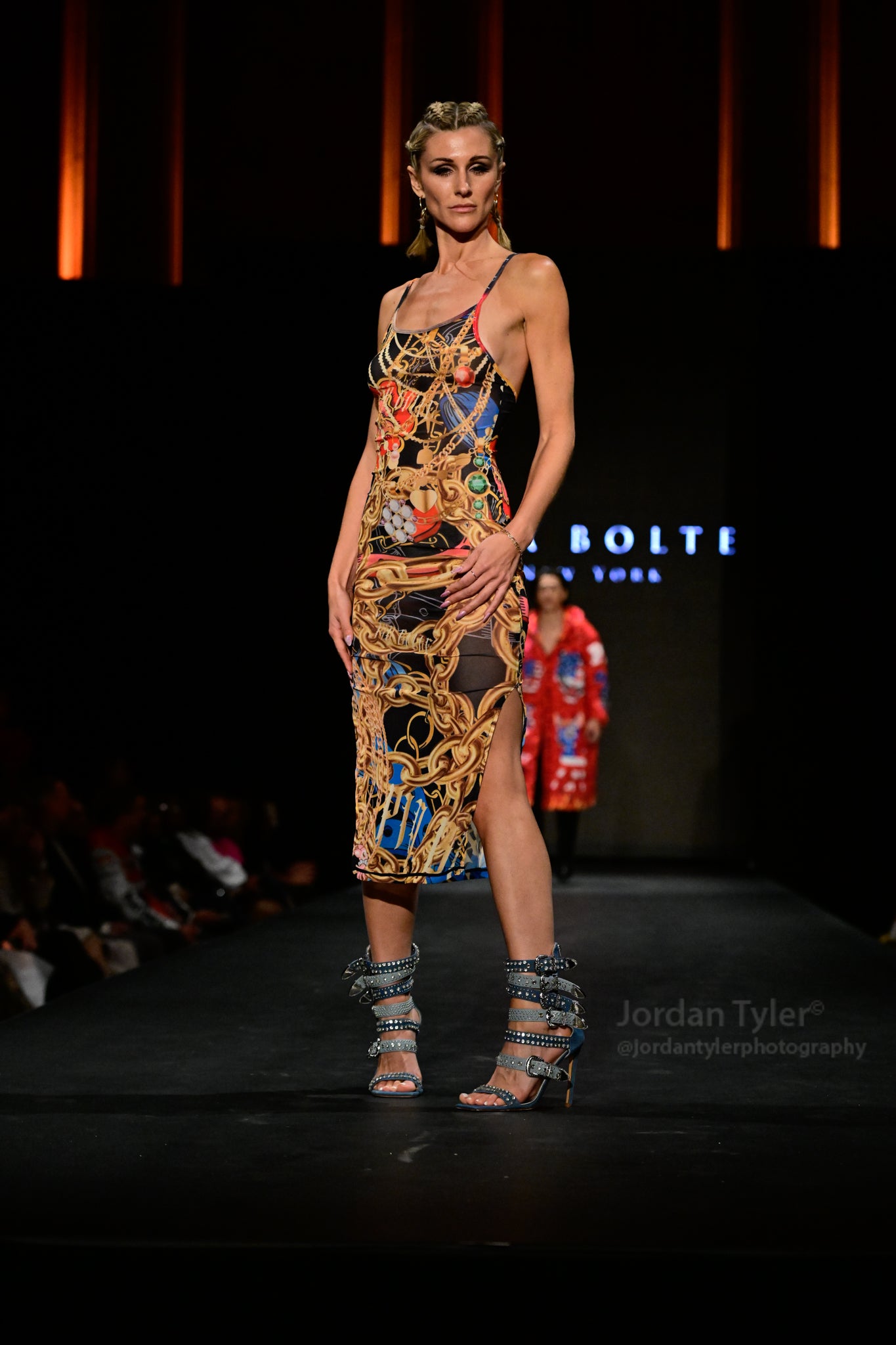 GO LUXURY CHAIN Dress Golden Eye - PIA BOLTE® COUTURE