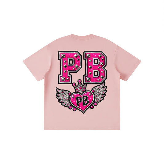 PIA BOLTE® Kids Shirt PINK SKULL GLAM - PIA BOLTE® COUTURE