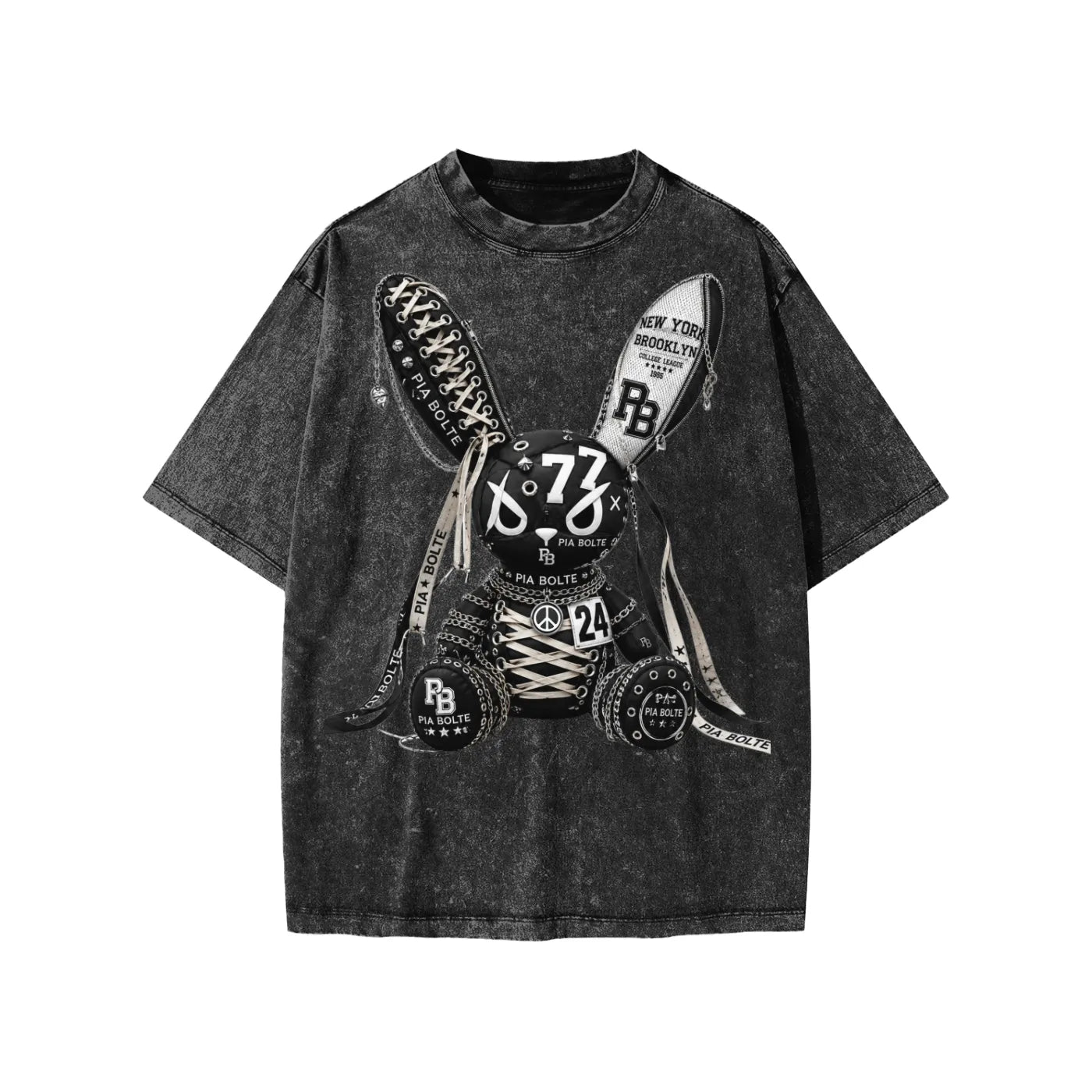 PIA BOLTE® Kids Shirt REBEL BUNNY 77 - PIA BOLTE® COUTURE