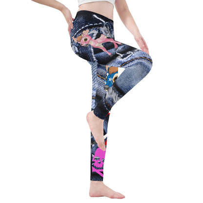 Leggings Yoga Pants Bambii Skull  ᴸᴵᴹᴵᵀᴱᴰ