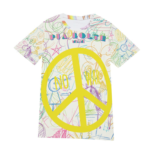 Men Shirt Peace children painting ᴸᴵᴹᴵᵀᴱᴰ