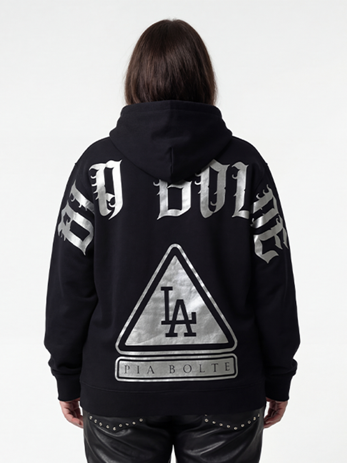 Hoodie LA black gold or silver - PIA BOLTE® COUTURE