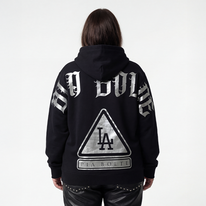 Hoodie LA black gold or silver