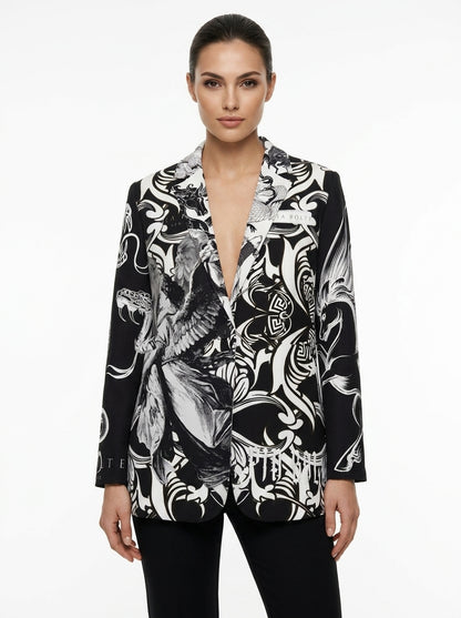 Leisure Blazer black angels snakes unisex - PIA BOLTE® COUTURE