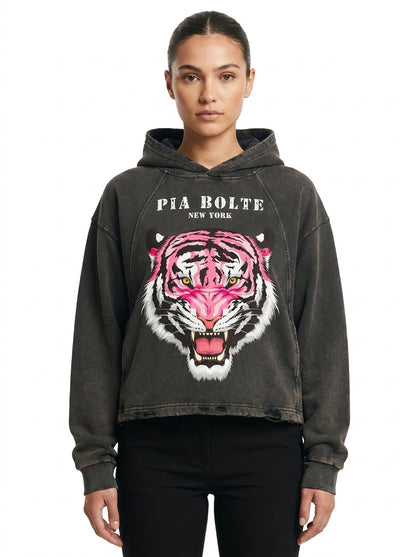 PIA BOLTE® Hoodie - Pink Tiger