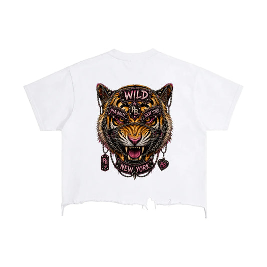 PIA BOLTE® Shirt NEON ROCK BUNNY WHITE - PIA BOLTE® COUTURE