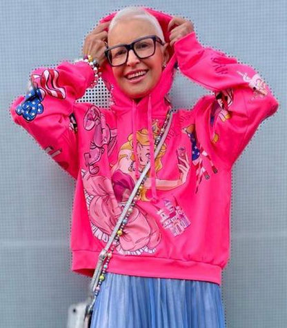 CROP neon pink PRINCESS