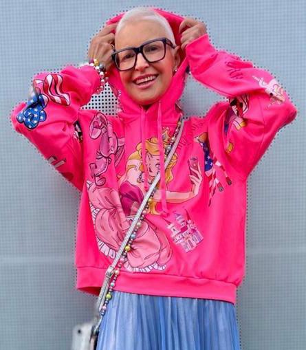 CROP neon pink PRINCESS