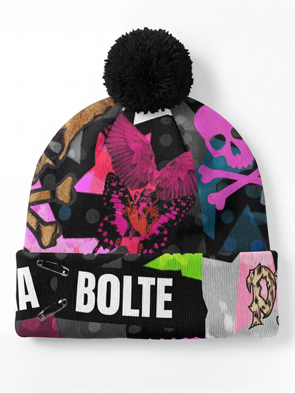 PIA BOLTE® Beanie – Leo Pink Skull Edition - PIA BOLTE® COUTURE
