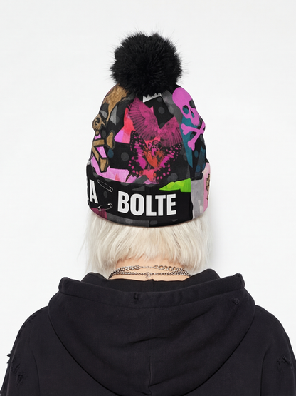 PIA BOLTE® Beanie – Leo Pink Skull Edition - PIA BOLTE® COUTURE