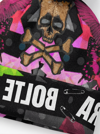 PIA BOLTE® Beanie – Leo Pink Skull Edition - PIA BOLTE® COUTURE